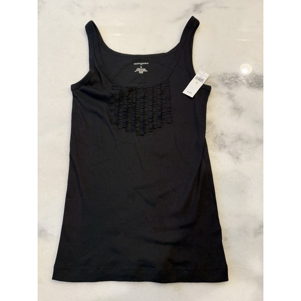 Banana Republic Black Tank Top New‎ with Tags Size Medium M